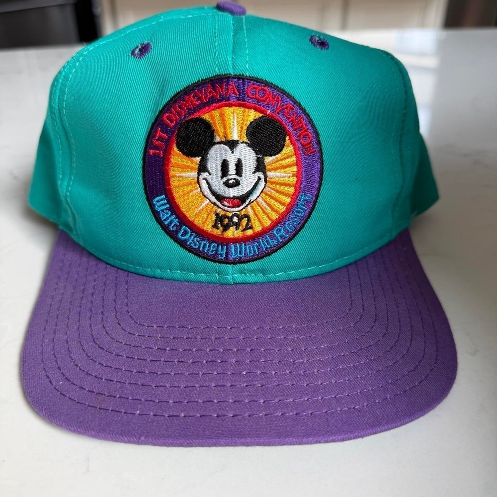 Vintage 1992‎ 15th Disneyana Convention Goofy's Hat Co Snapback Hat Disney World